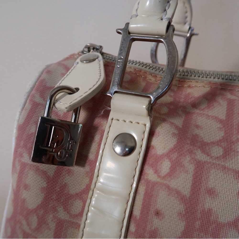 Dior Mini Boston Bag in Pink Trotter Monogram - Picture 5 of 15